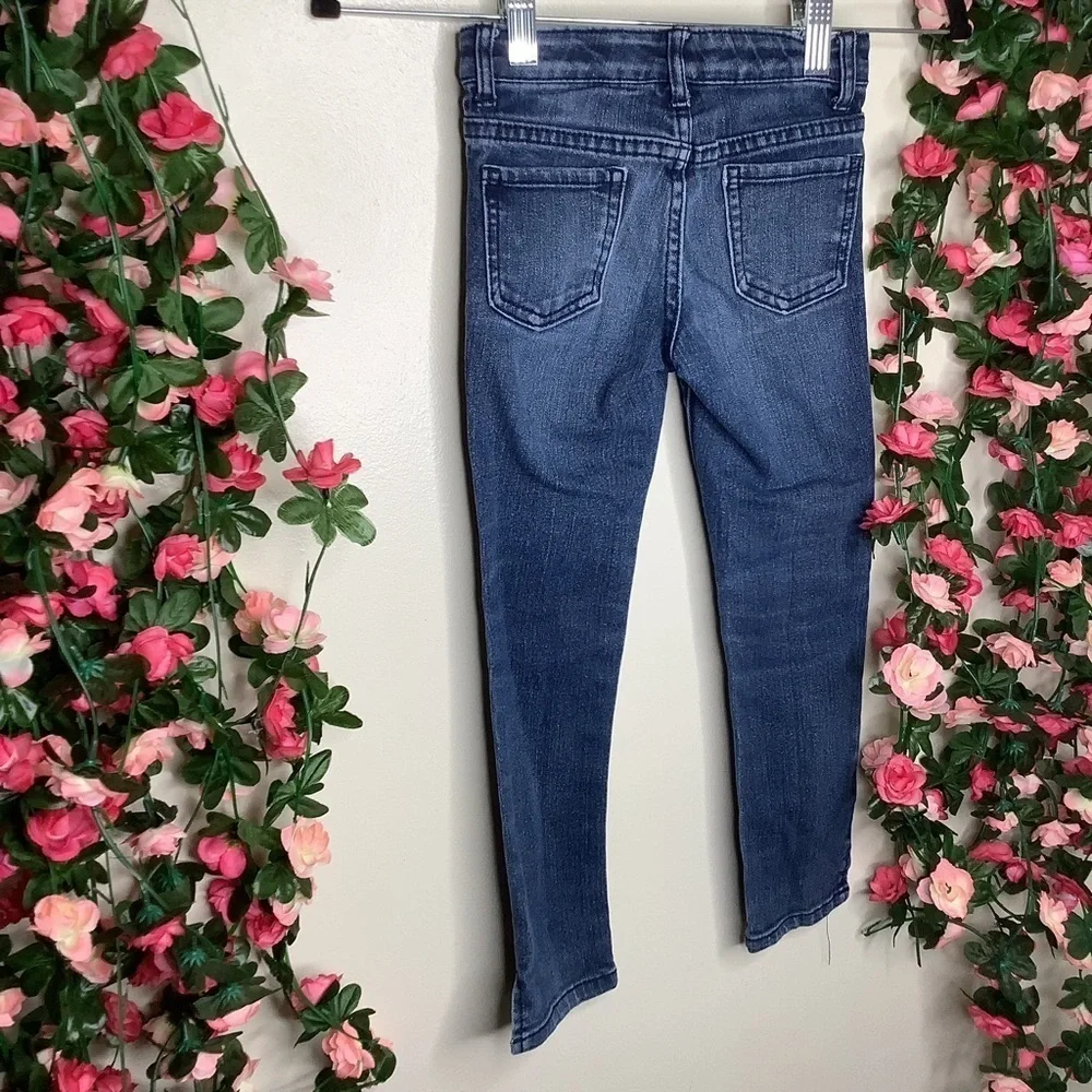 Gymboree Blue Casual Skinny Jeans Girls 5 Walking Comfort Denim